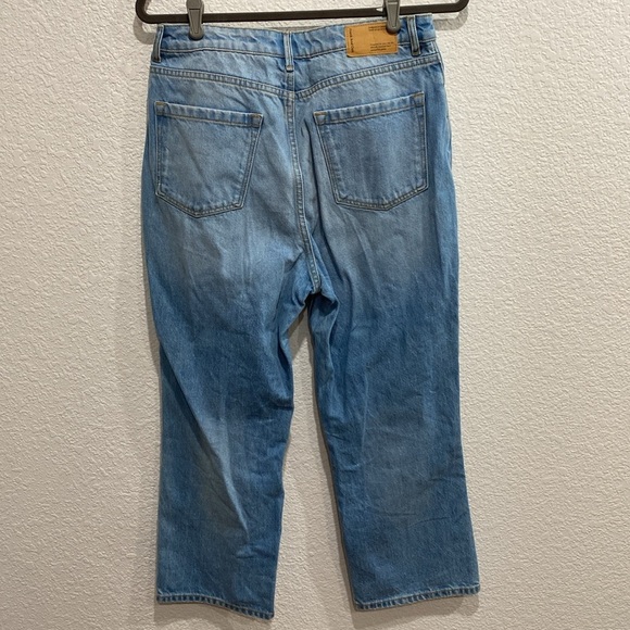Frank And Oak Karen Kick Flare High Rise Cotton Blend Jeans Sz 30 - Picture 4 of 7